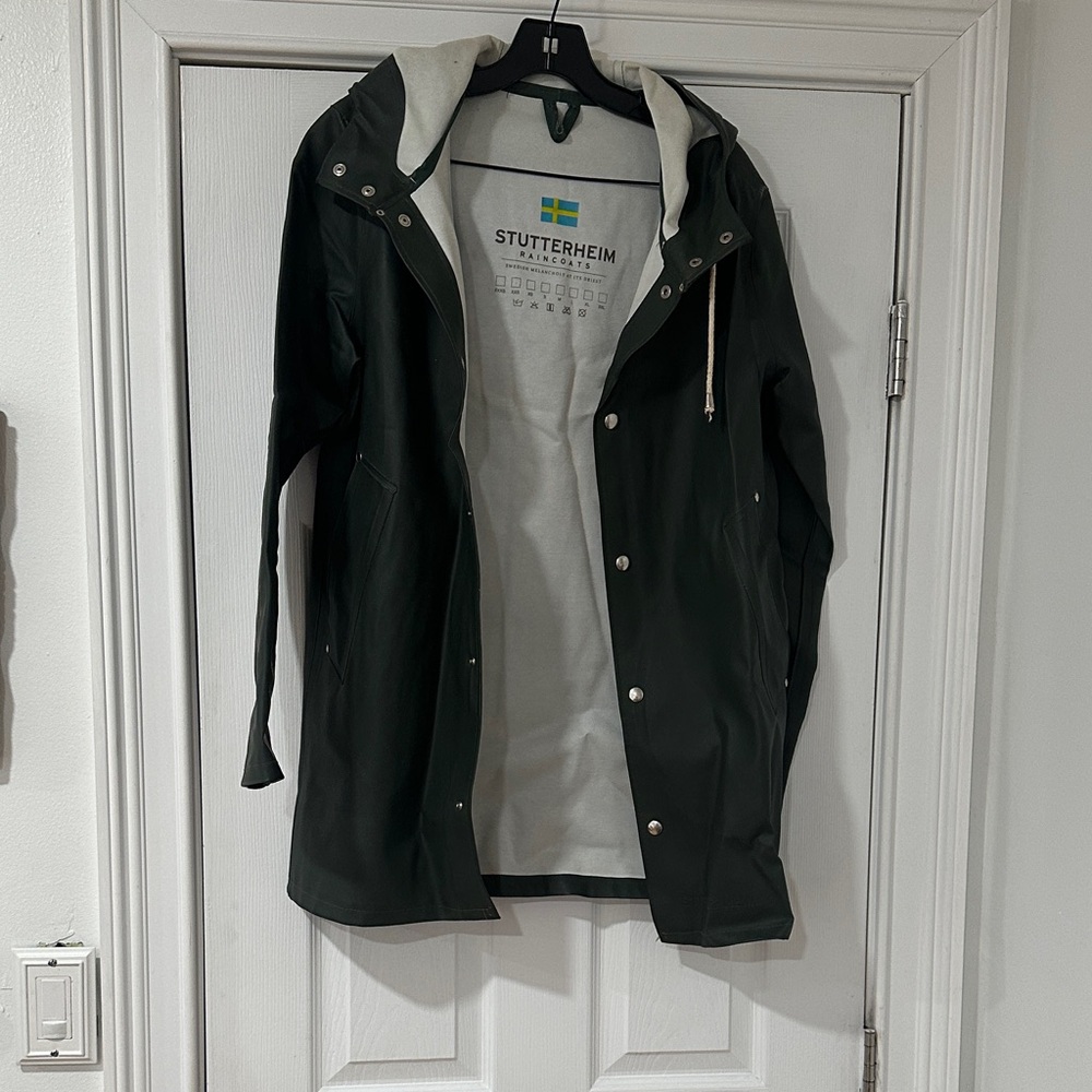 Stutterheim Dark Green Raincoat for Men